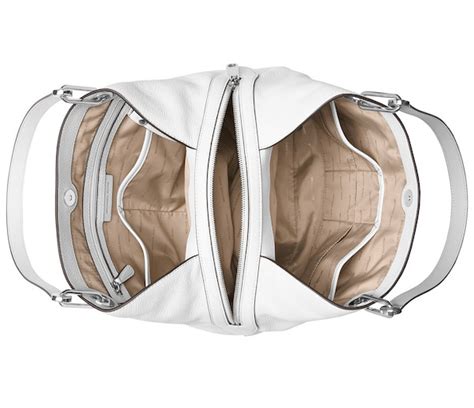 michael kors raven large tote optic white